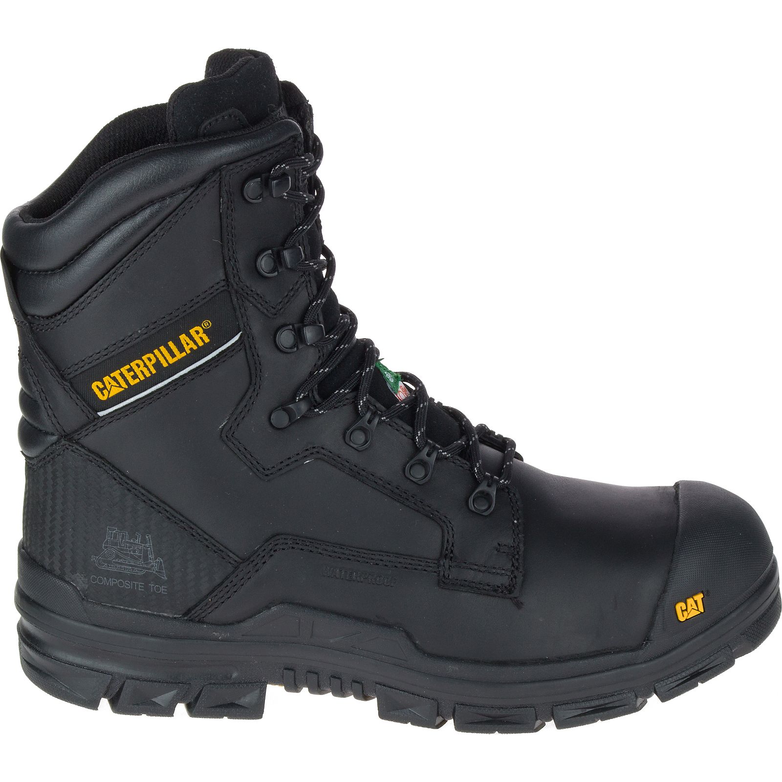 Caterpillar Boots South Africa - Cat Men's Scaffold Waterproof Tx Csa Nanotoe Work Boots Black MF3452809